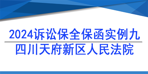財產(chǎn)保全,四川天府新區(qū)人民法院
